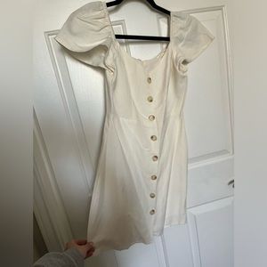 White/Cream Button Up Dress Size Small NWT